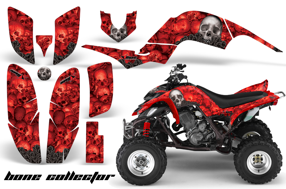 Yamaha Raptor 660 Graphics BoneCollector Red